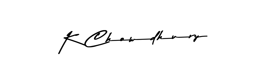 Design your own signature with our free online signature maker. With this signature software, you can create a handwritten (Asem Kandis PERSONAL USE) signature for name K Chowdhury. K Chowdhury signature style 9 images and pictures png