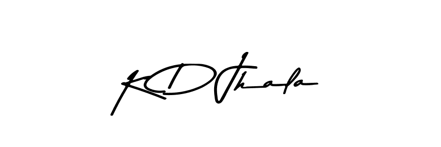 Asem Kandis PERSONAL USE is a professional signature style that is perfect for those who want to add a touch of class to their signature. It is also a great choice for those who want to make their signature more unique. Get K D Jhala name to fancy signature for free. K D Jhala signature style 9 images and pictures png