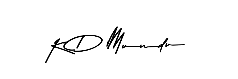Use a signature maker to create a handwritten signature online. With this signature software, you can design (Asem Kandis PERSONAL USE) your own signature for name K D Mundu. K D Mundu signature style 9 images and pictures png