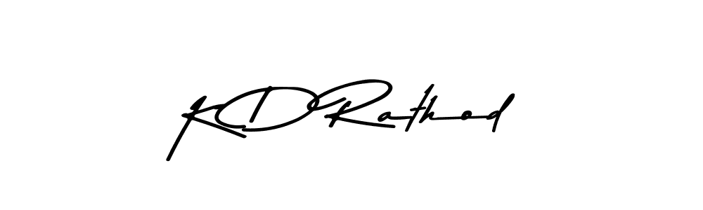 The best way (Asem Kandis PERSONAL USE) to make a short signature is to pick only two or three words in your name. The name K D Rathod include a total of six letters. For converting this name. K D Rathod signature style 9 images and pictures png
