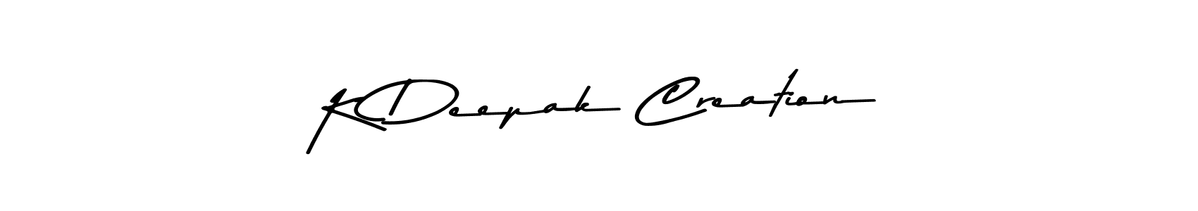 Similarly Asem Kandis PERSONAL USE is the best handwritten signature design. Signature creator online .You can use it as an online autograph creator for name K Deepak Creation. K Deepak Creation signature style 9 images and pictures png