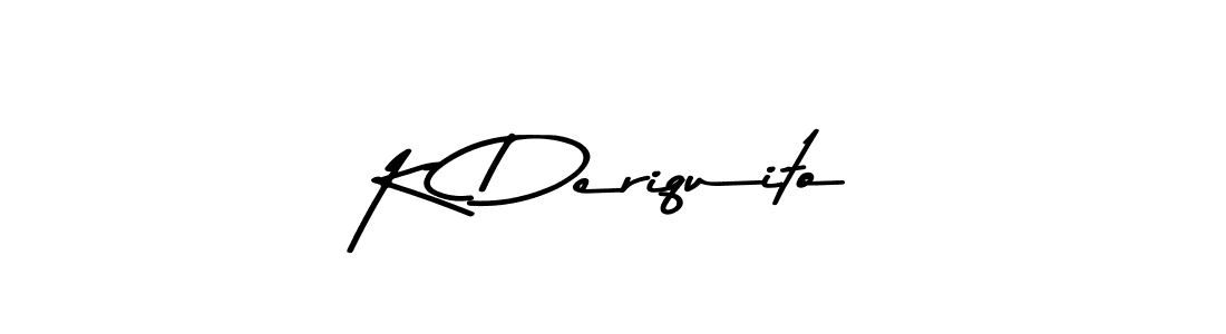 This is the best signature style for the K Deriquito name. Also you like these signature font (Asem Kandis PERSONAL USE). Mix name signature. K Deriquito signature style 9 images and pictures png