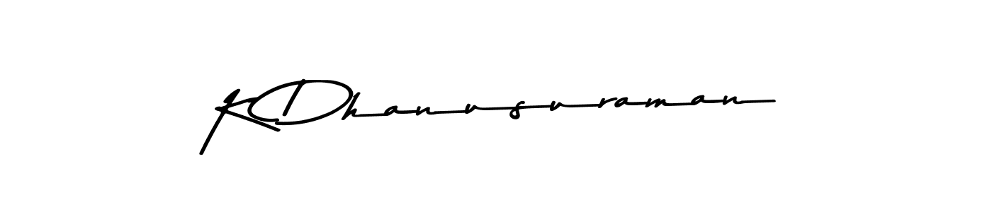 Design your own signature with our free online signature maker. With this signature software, you can create a handwritten (Asem Kandis PERSONAL USE) signature for name K Dhanusuraman. K Dhanusuraman signature style 9 images and pictures png