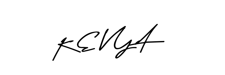 Use a signature maker to create a handwritten signature online. With this signature software, you can design (Asem Kandis PERSONAL USE) your own signature for name K E V Y A. K E V Y A signature style 9 images and pictures png