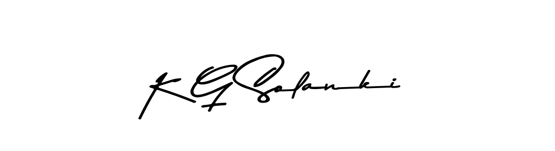 K G Solanki stylish signature style. Best Handwritten Sign (Asem Kandis PERSONAL USE) for my name. Handwritten Signature Collection Ideas for my name K G Solanki. K G Solanki signature style 9 images and pictures png