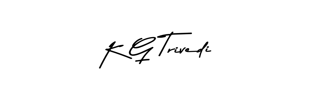 K G Trivedi stylish signature style. Best Handwritten Sign (Asem Kandis PERSONAL USE) for my name. Handwritten Signature Collection Ideas for my name K G Trivedi. K G Trivedi signature style 9 images and pictures png