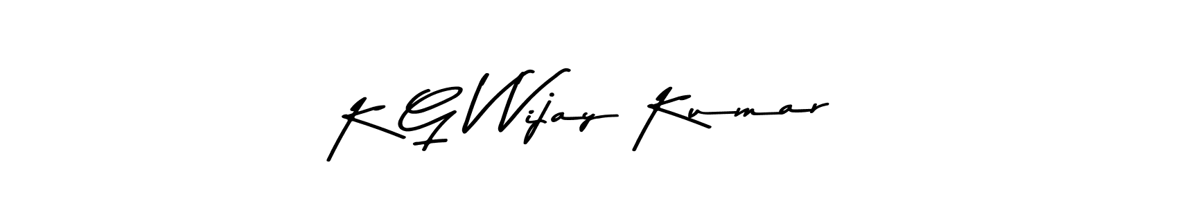 if you are searching for the best signature style for your name K G V Vijay Kumar. so please give up your signature search. here we have designed multiple signature styles  using Asem Kandis PERSONAL USE. K G V Vijay Kumar signature style 9 images and pictures png