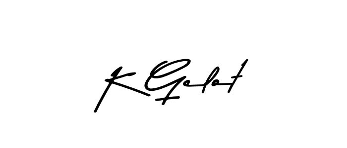 Asem Kandis PERSONAL USE is a professional signature style that is perfect for those who want to add a touch of class to their signature. It is also a great choice for those who want to make their signature more unique. Get K Gelot name to fancy signature for free. K Gelot signature style 9 images and pictures png
