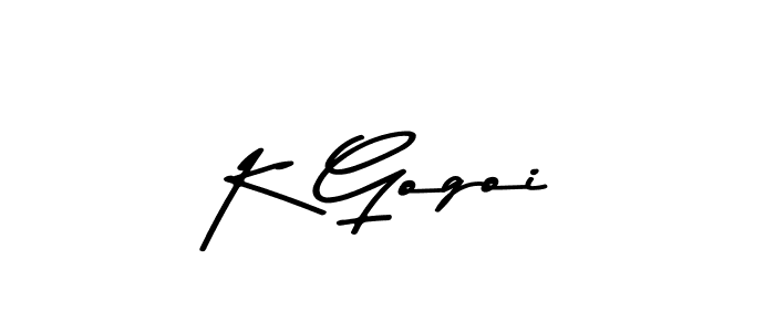 This is the best signature style for the K Gogoi name. Also you like these signature font (Asem Kandis PERSONAL USE). Mix name signature. K Gogoi signature style 9 images and pictures png