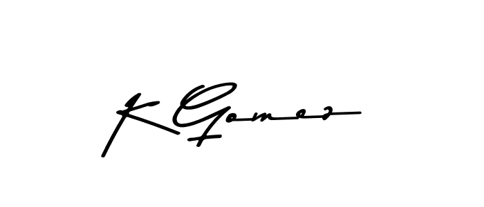 Make a beautiful signature design for name K Gomez. Use this online signature maker to create a handwritten signature for free. K Gomez signature style 9 images and pictures png