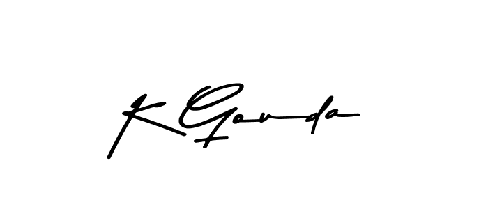 Use a signature maker to create a handwritten signature online. With this signature software, you can design (Asem Kandis PERSONAL USE) your own signature for name K Gouda. K Gouda signature style 9 images and pictures png