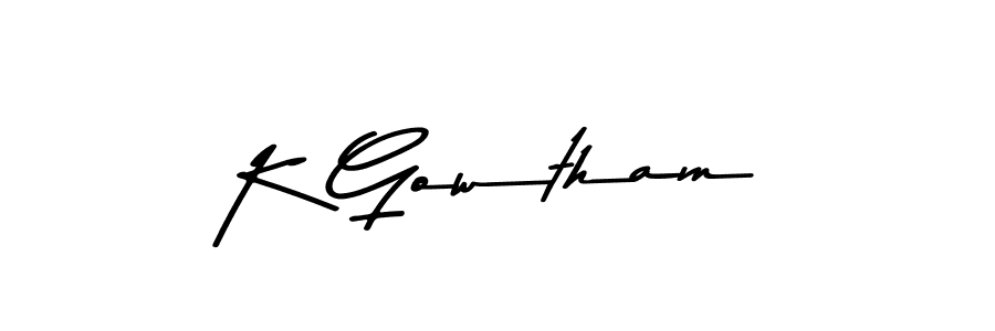 Check out images of Autograph of K Gowtham name. Actor K Gowtham Signature Style. Asem Kandis PERSONAL USE is a professional sign style online. K Gowtham signature style 9 images and pictures png