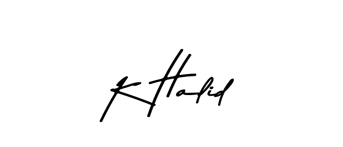 Best and Professional Signature Style for K Halid. Asem Kandis PERSONAL USE Best Signature Style Collection. K Halid signature style 9 images and pictures png