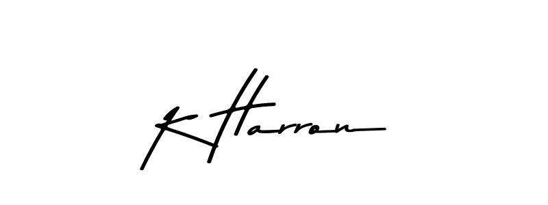 How to make K Harron signature? Asem Kandis PERSONAL USE is a professional autograph style. Create handwritten signature for K Harron name. K Harron signature style 9 images and pictures png