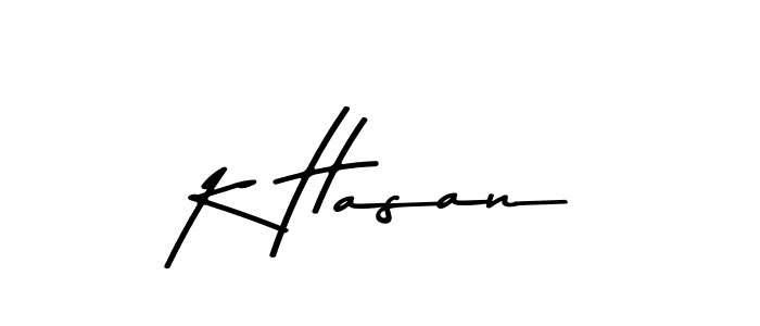 K Hasan stylish signature style. Best Handwritten Sign (Asem Kandis PERSONAL USE) for my name. Handwritten Signature Collection Ideas for my name K Hasan. K Hasan signature style 9 images and pictures png