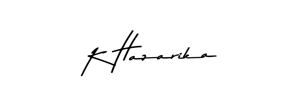 You should practise on your own different ways (Asem Kandis PERSONAL USE) to write your name (K Hazarika) in signature. don't let someone else do it for you. K Hazarika signature style 9 images and pictures png