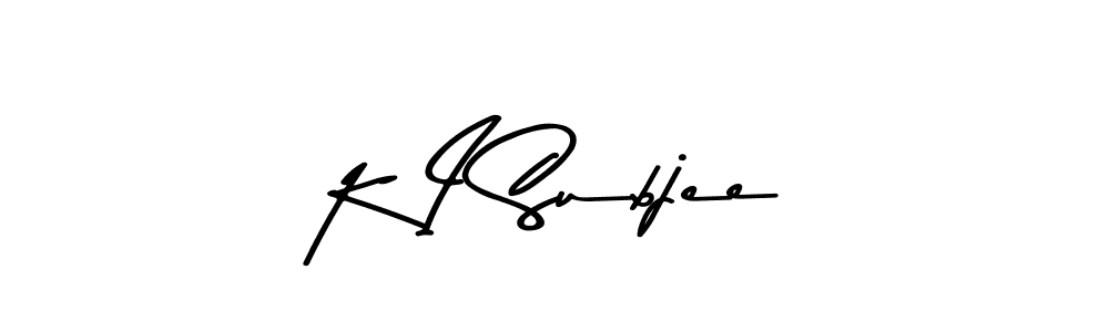 Similarly Asem Kandis PERSONAL USE is the best handwritten signature design. Signature creator online .You can use it as an online autograph creator for name K I Subjee. K I Subjee signature style 9 images and pictures png