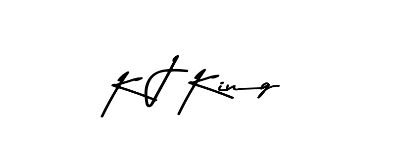 Make a beautiful signature design for name K J King. With this signature (Asem Kandis PERSONAL USE) style, you can create a handwritten signature for free. K J King signature style 9 images and pictures png