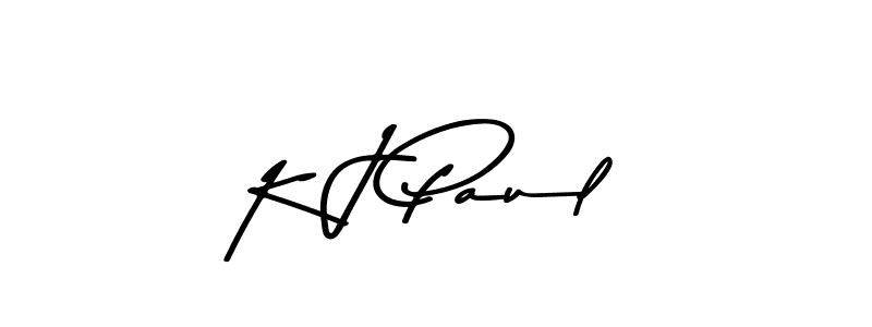 Use a signature maker to create a handwritten signature online. With this signature software, you can design (Asem Kandis PERSONAL USE) your own signature for name K J Paul. K J Paul signature style 9 images and pictures png