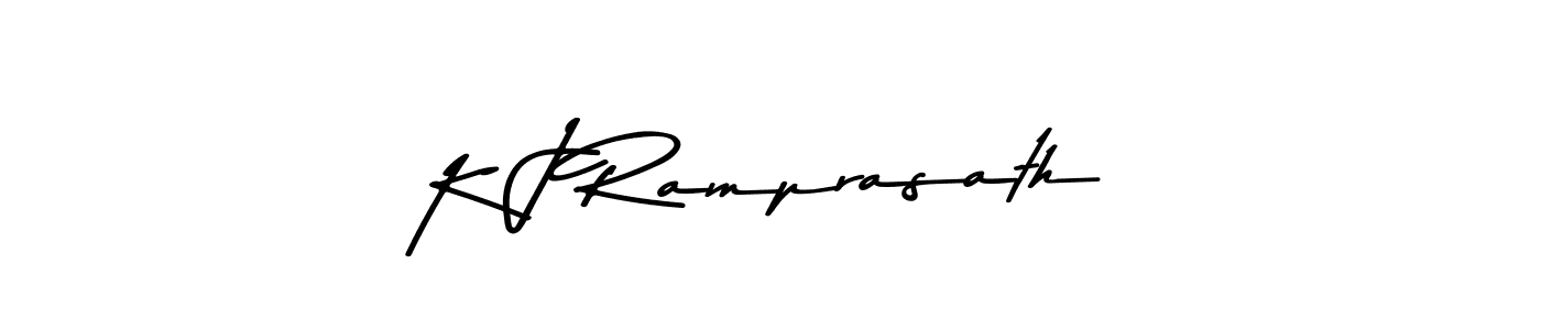 Also You can easily find your signature by using the search form. We will create K J Ramprasath name handwritten signature images for you free of cost using Asem Kandis PERSONAL USE sign style. K J Ramprasath signature style 9 images and pictures png