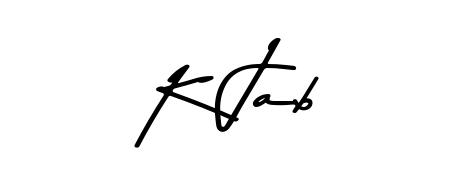 Elevate your brand with a stunning K Jab eSignature. The Asem Kandis PERSONAL USE style provides a balanced, flowing aesthetic for everyday signing. K Jab signature style 9 images and pictures png