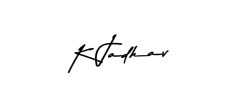 You should practise on your own different ways (Asem Kandis PERSONAL USE) to write your name (K Jadhav) in signature. don't let someone else do it for you. K Jadhav signature style 9 images and pictures png