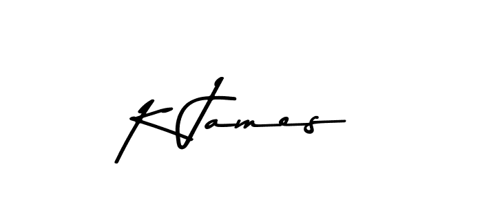 K James stylish signature style. Best Handwritten Sign (Asem Kandis PERSONAL USE) for my name. Handwritten Signature Collection Ideas for my name K James. K James signature style 9 images and pictures png