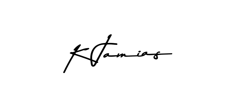 K Jamias stylish signature style. Best Handwritten Sign (Asem Kandis PERSONAL USE) for my name. Handwritten Signature Collection Ideas for my name K Jamias. K Jamias signature style 9 images and pictures png