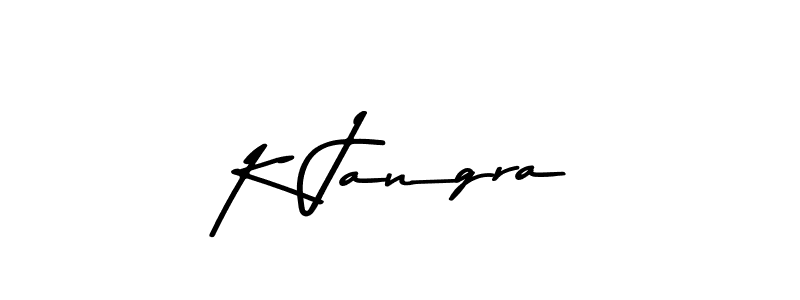 The best way (Asem Kandis PERSONAL USE) to make a short signature is to pick only two or three words in your name. The name K Jangra include a total of six letters. For converting this name. K Jangra signature style 9 images and pictures png