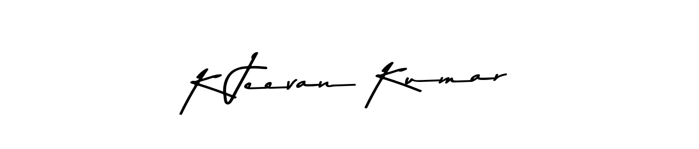 Create a beautiful signature design for name K Jeevan Kumar. With this signature (Asem Kandis PERSONAL USE) fonts, you can make a handwritten signature for free. K Jeevan Kumar signature style 9 images and pictures png