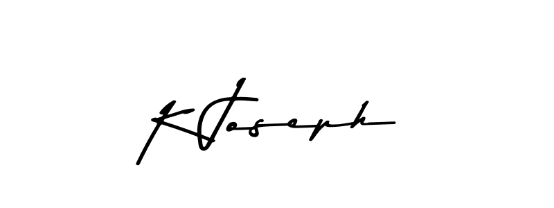 The best way (Asem Kandis PERSONAL USE) to make a short signature is to pick only two or three words in your name. The name K Joseph include a total of six letters. For converting this name. K Joseph signature style 9 images and pictures png