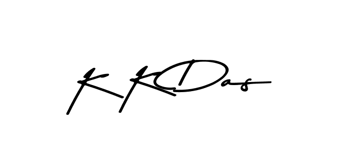 You should practise on your own different ways (Asem Kandis PERSONAL USE) to write your name (K K Das) in signature. don't let someone else do it for you. K K Das signature style 9 images and pictures png