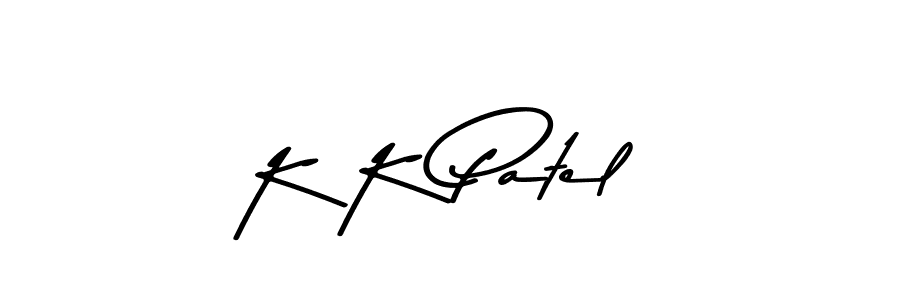 Use a signature maker to create a handwritten signature online. With this signature software, you can design (Asem Kandis PERSONAL USE) your own signature for name K K Patel. K K Patel signature style 9 images and pictures png