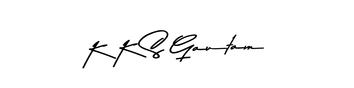 How to Draw K K S Gautam signature style? Asem Kandis PERSONAL USE is a latest design signature styles for name K K S Gautam. K K S Gautam signature style 9 images and pictures png