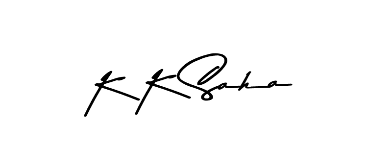 Make a beautiful signature design for name K K Saha. Use this online signature maker to create a handwritten signature for free. K K Saha signature style 9 images and pictures png