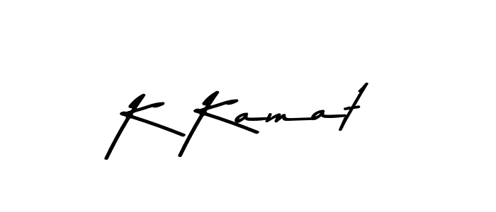 Use a signature maker to create a handwritten signature online. With this signature software, you can design (Asem Kandis PERSONAL USE) your own signature for name K Kamat. K Kamat signature style 9 images and pictures png