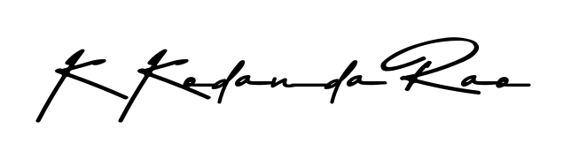 Enhance your business communications with K Kodanda Rao signature in Asem Kandis PERSONAL USE lettering. Clean, modern, and universally compatible. K Kodanda Rao signature style 9 images and pictures png
