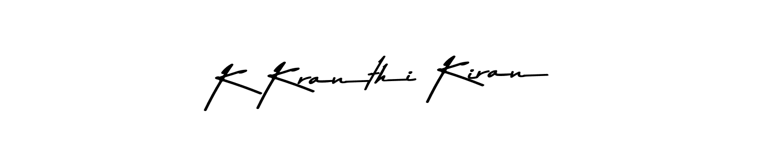 Also we have K Kranthi Kiran name is the best signature style. Create professional handwritten signature collection using Asem Kandis PERSONAL USE autograph style. K Kranthi Kiran signature style 9 images and pictures png