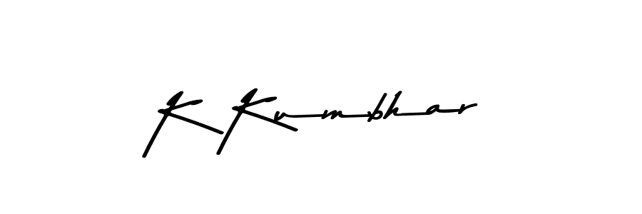 Design your own signature with our free online signature maker. With this signature software, you can create a handwritten (Asem Kandis PERSONAL USE) signature for name K Kumbhar. K Kumbhar signature style 9 images and pictures png