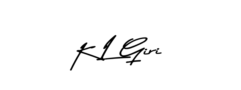 K L Giri stylish signature style. Best Handwritten Sign (Asem Kandis PERSONAL USE) for my name. Handwritten Signature Collection Ideas for my name K L Giri. K L Giri signature style 9 images and pictures png