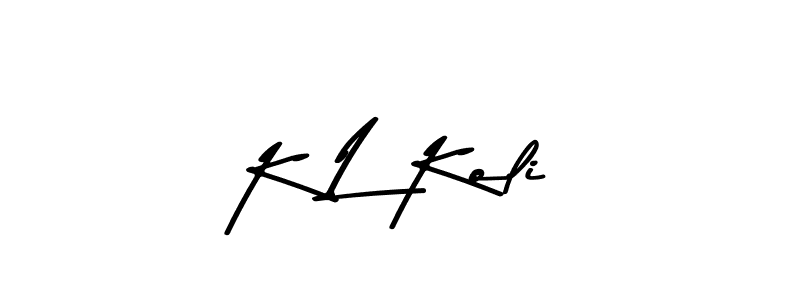 How to make K L Koli signature? Asem Kandis PERSONAL USE is a professional autograph style. Create handwritten signature for K L Koli name. K L Koli signature style 9 images and pictures png