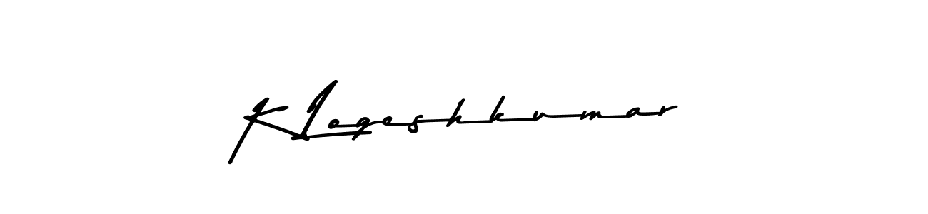 Asem Kandis PERSONAL USE is a professional signature style that is perfect for those who want to add a touch of class to their signature. It is also a great choice for those who want to make their signature more unique. Get K Logeshkumar name to fancy signature for free. K Logeshkumar signature style 9 images and pictures png