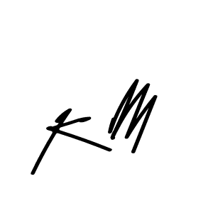 Make a beautiful signature design for name K M. With this signature (Asem Kandis PERSONAL USE) style, you can create a handwritten signature for free. K M signature style 9 images and pictures png