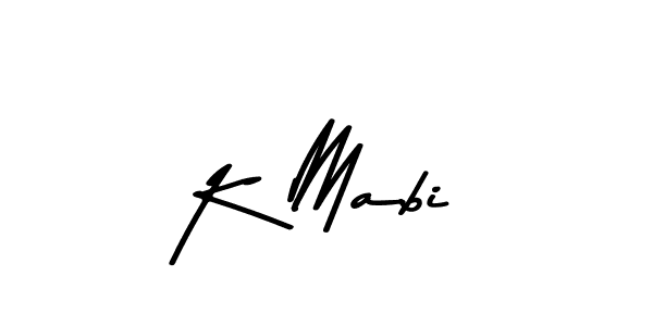 Use a signature maker to create a handwritten signature online. With this signature software, you can design (Asem Kandis PERSONAL USE) your own signature for name K Mabi. K Mabi signature style 9 images and pictures png