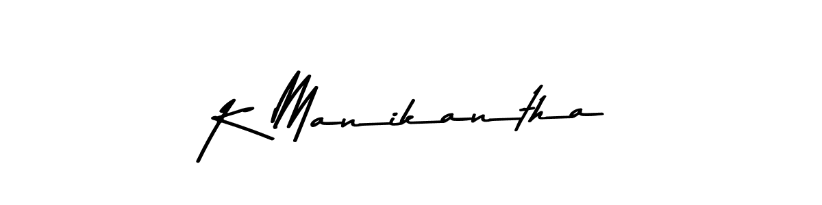 Make a beautiful signature design for name K Manikantha. With this signature (Asem Kandis PERSONAL USE) style, you can create a handwritten signature for free. K Manikantha signature style 9 images and pictures png