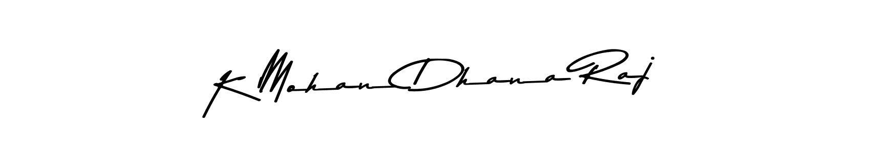 Asem Kandis PERSONAL USE is a professional signature style that is perfect for those who want to add a touch of class to their signature. It is also a great choice for those who want to make their signature more unique. Get K Mohan Dhana Raj name to fancy signature for free. K Mohan Dhana Raj signature style 9 images and pictures png