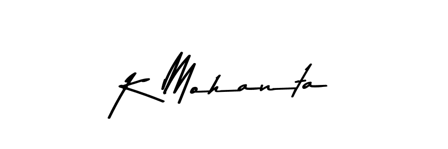 Asem Kandis PERSONAL USE is a professional signature style that is perfect for those who want to add a touch of class to their signature. It is also a great choice for those who want to make their signature more unique. Get K Mohanta name to fancy signature for free. K Mohanta signature style 9 images and pictures png
