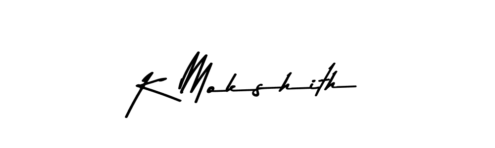 Also we have K Mokshith name is the best signature style. Create professional handwritten signature collection using Asem Kandis PERSONAL USE autograph style. K Mokshith signature style 9 images and pictures png