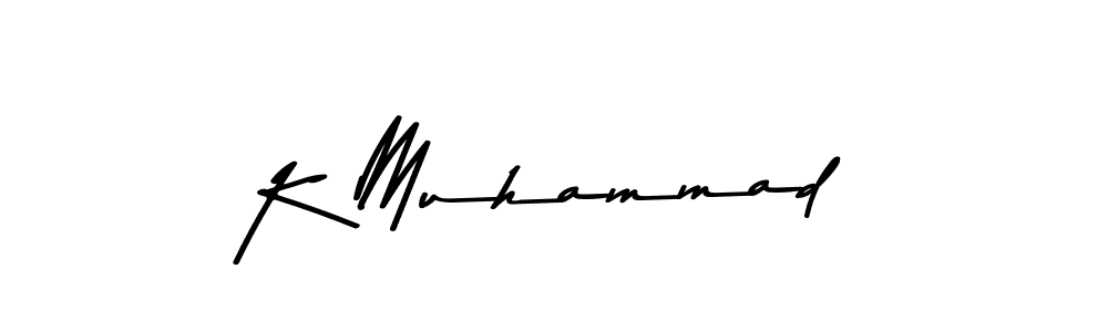 How to make K Muhammad signature? Asem Kandis PERSONAL USE is a professional autograph style. Create handwritten signature for K Muhammad name. K Muhammad signature style 9 images and pictures png