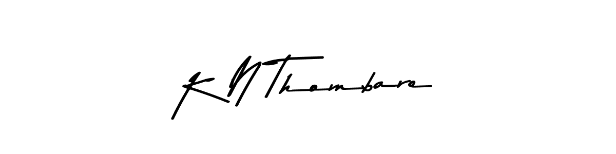 This is the best signature style for the K N Thombare name. Also you like these signature font (Asem Kandis PERSONAL USE). Mix name signature. K N Thombare signature style 9 images and pictures png